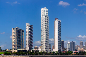 Fototapeta na wymiar Panama City skyscrapers