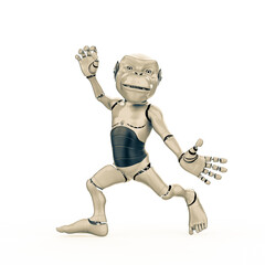 cyber monkey is happy