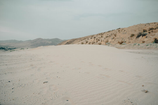 Vertical shot of sandy land in Weiser, Idaho