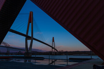 Beautiful shot of a bridge in New Westminster