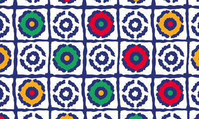 Seamless pattern with stylishly detailed watercolor paisleys.
