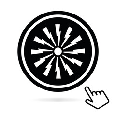 Logo sirène d'alarme.