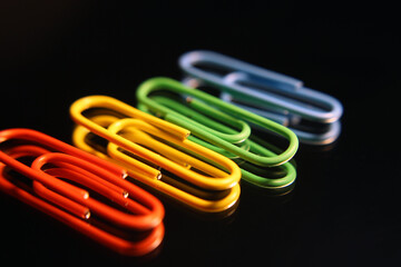 Colored paper clips