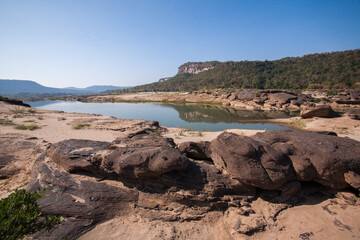 Sam Phan Bok or 3000 Boke, is known as the 'Grand Canyon of Thailand' in Ubon Ratchathani Province