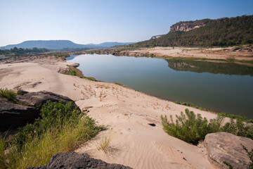 Sam Phan Bok or 3000 Boke, is known as the 'Grand Canyon of Thailand' in Ubon Ratchathani Province