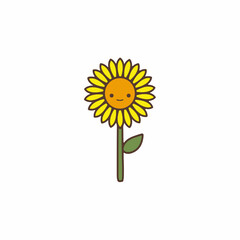 Cartoon Sunflower