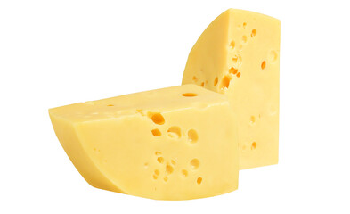 Cheese on an isolated white background
