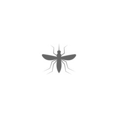 Mosquito icon flat design template vector illustration