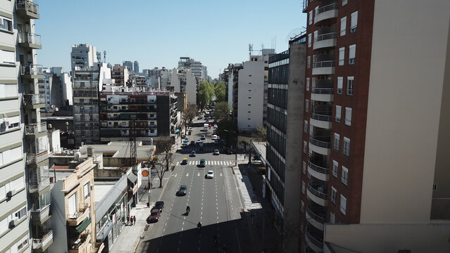 Aerial view of Almagro, Buenos Aires