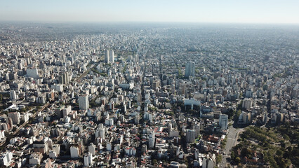 Aerial shot of the city of Buenos Aires