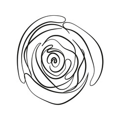 Creative modern design. Line drawing. Vector illustration.