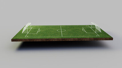 Illustration of a Football Field © Hammad Khan/Wirestock Creators