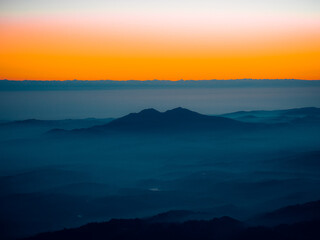 California Hills Sunrise Drone