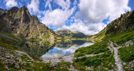 Czarny Staw lake in Tatra mountains, Poland - obrazy, fototapety, plakaty