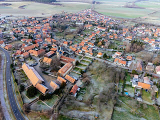 Aerial view of Ilsenburg, Germany