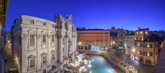 Rome, Italy Overlooking Trevi Fountain