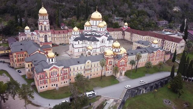 New Athos. Akhali Atoni. Monastery. Temples of Georgia and Abkhazia. Religion. Orthodox churches.