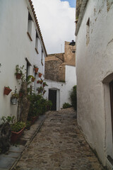 Fototapeta na wymiar Calles de castellar de la frontera, pueblo blanco de andalucia