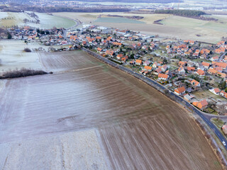 Aerial view of Ilsenburg, Germany