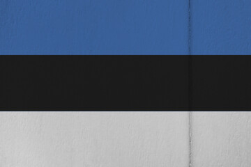 Patriotic wooden background in colors of national flag. Estonia