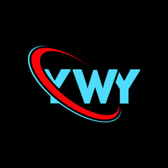 YWY logo. YWY letter. YWY letter logo design. Initials YWY logo linked with circle and uppercase monogram logo. YWY typography for technology, business and real estate brand. - obrazy, fototapety, plakaty