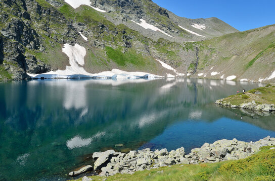 Beautiful shot of Lake Babreka in Rila Mountain, Bulgaria