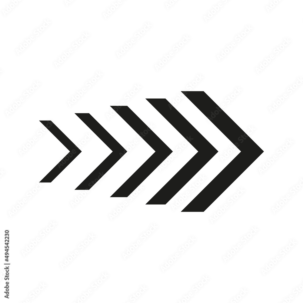 Poster arrow icons group. set of black arrows symbols with blend effect. chevron symbols. vector isolated o