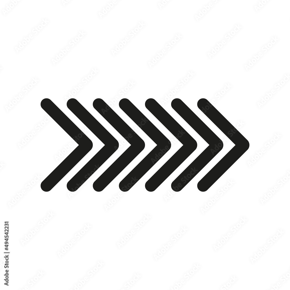 Poster arrow icons group. set of black arrows symbols with blend effect. chevron symbols. vector isolated o