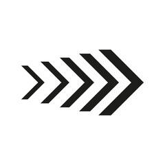 Arrow icons group. Set of black arrows symbols with blend effect. Chevron symbols. Vector isolated on white background.