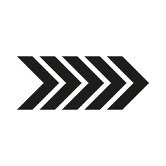 Arrow icons group. Set of black arrows symbols with blend effect. Chevron symbols. Vector isolated on white background.