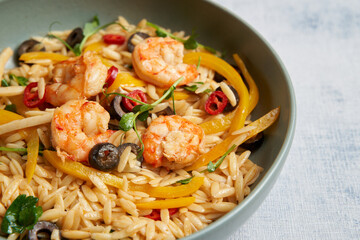 italian risotto with shrimps