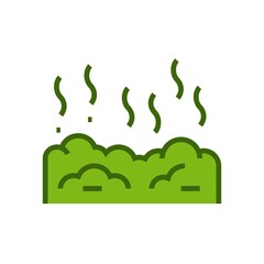 Landfill icon. Nature pollution vector illustration.