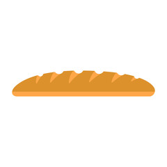 Bread loaf icon. Color silhouette. Horizontal side view. Vector simple flat graphic illustration. Isolated object on a white background. Isolate.