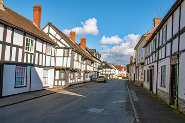 Obraz premium Weobley, Herefordshire in the summertime.