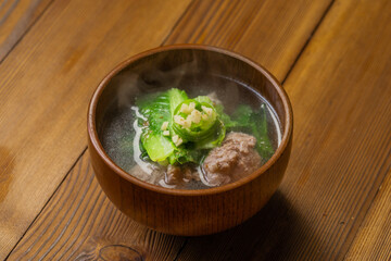 Chinese specialties, Chinese cabbage, meatballs