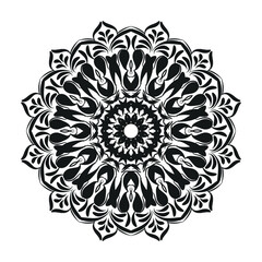 Hand drawn mandala. decoration in ethnic oriental  doodle ornament.