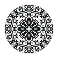 Hand drawn mandala. decoration in ethnic oriental  doodle ornament.
