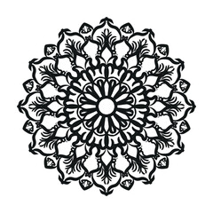 Hand drawn mandala. decoration in ethnic oriental  doodle ornament.