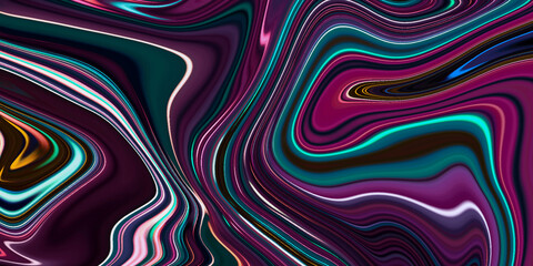Abstract bright colorful multicolor marble background made with watercolor painting. Abstract background of colorful liquid liner with multicolor wave shapes of liquid acrylic.