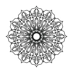 Hand drawn mandala. decoration in ethnic oriental  doodle ornament.