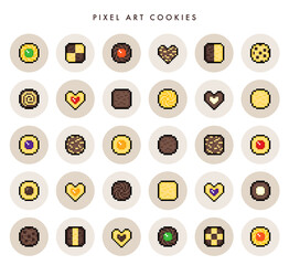 ドット絵 クッキー アイコンセット