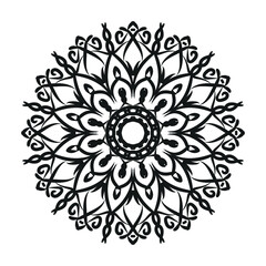 Hand drawn mandala. decoration in ethnic oriental  doodle ornament.