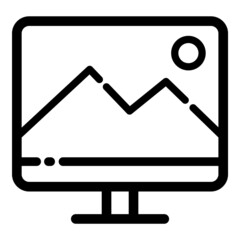 Photo Editor Flat Icon Isolated On White Background