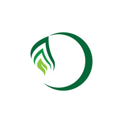 leaf logo vector template ilustration and icon design