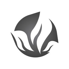 leaf logo vector template ilustration and icon design