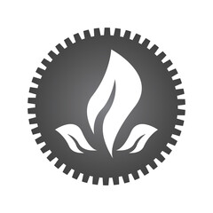 leaf logo vector template ilustration and icon design