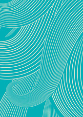 blue wavy stripes vector background