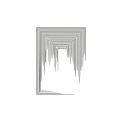 half rectangle  stripes vector illustration