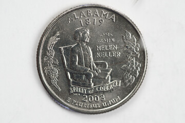 Alabama US Quarter Dollar Coin