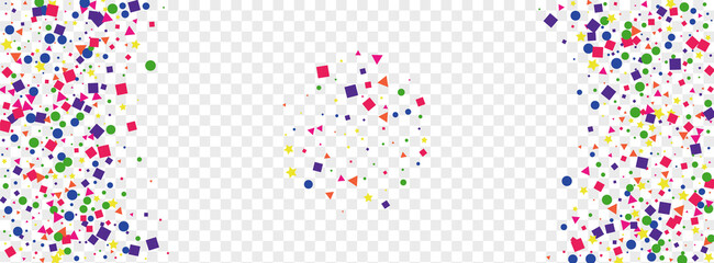 Multicolored Dot Background Transparent Vector. Polka Event Card. Colorful Transparent. Rainbow Element Anniversary. Geometric Festival Illustration.